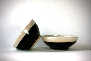 Pair of Black & White Bowls