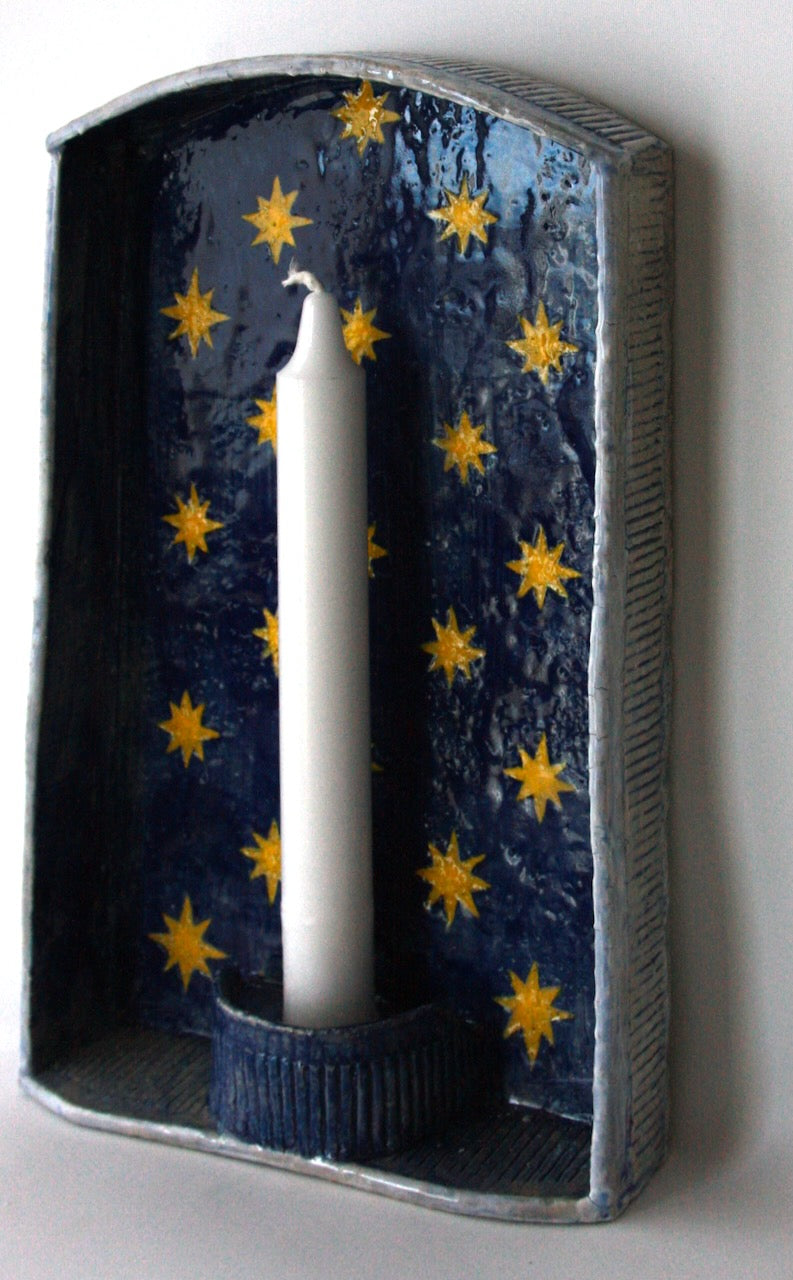 Wall-mounted Night Sky Candle Sconce