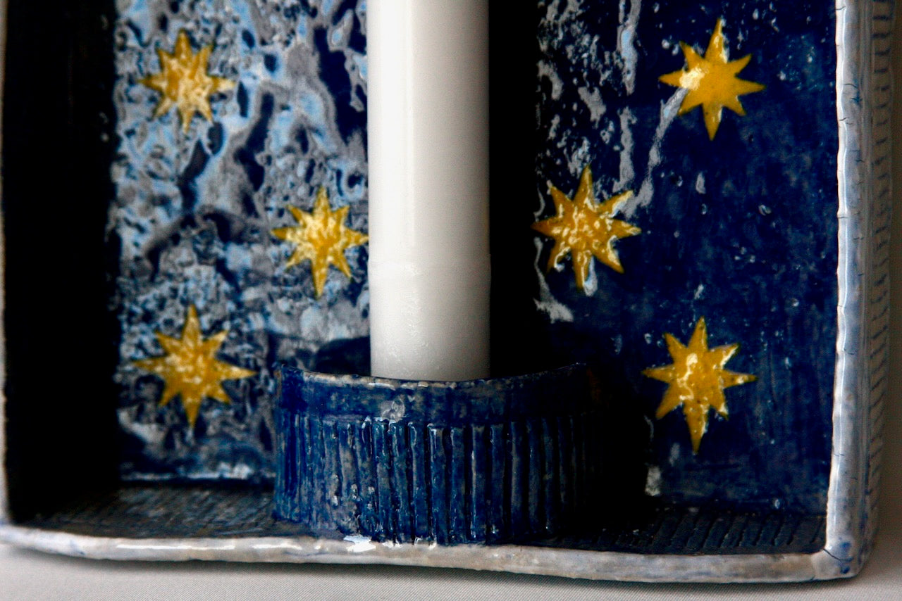 Wall-mounted Night Sky Candle Sconce