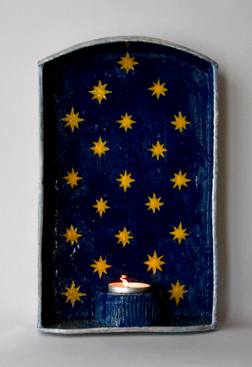 Wall-mounted Night Sky Candle Sconce