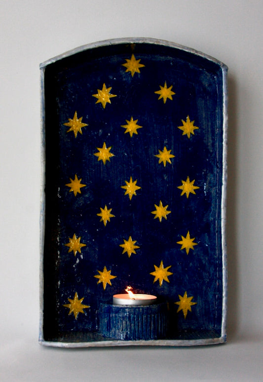 Wall-mounted Night Sky Candle Sconce