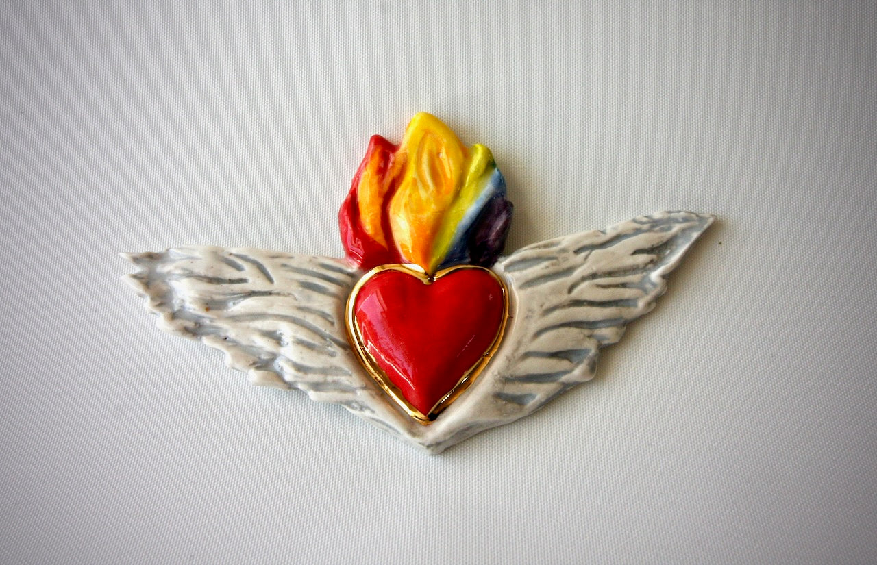 Winged Flaming Heart (2)