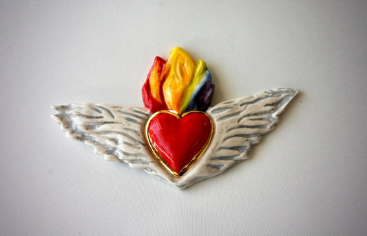 Winged Flaming Heart (2)