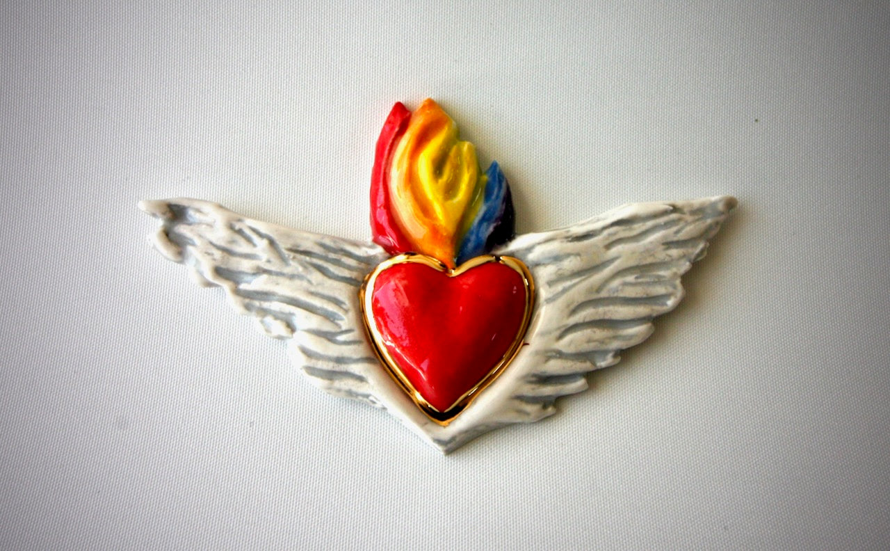 Winged Flaming Heart (4)