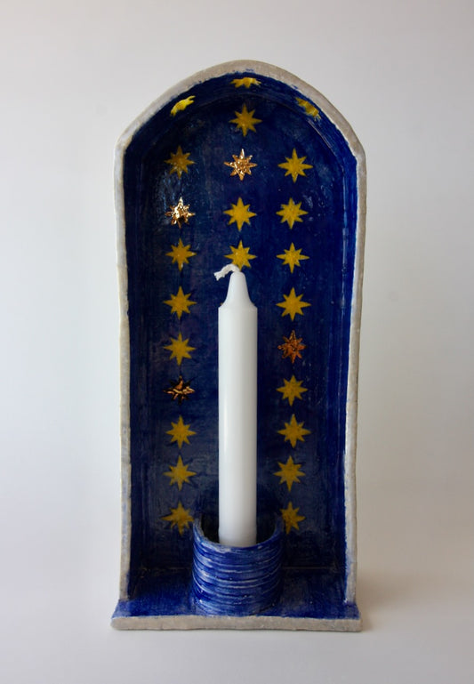 Wall-mounted Night Sky Candle Sconce