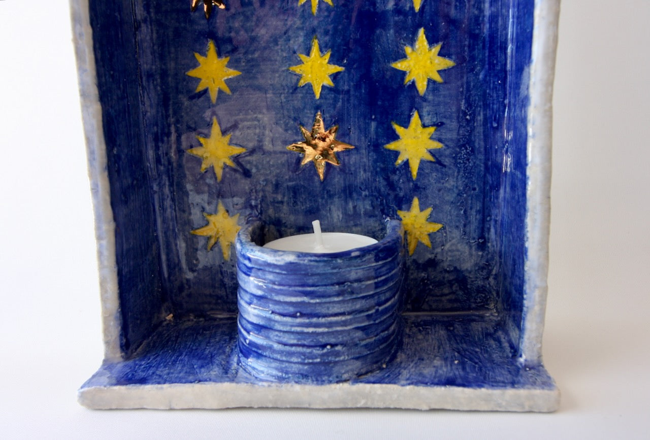 Wall-mounted Night Sky Candle Sconce