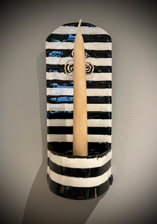shown with taper candle, not included